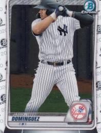 2020 Topps Bowman Draft New York Yankees Jasson Dominguez Base Chrome