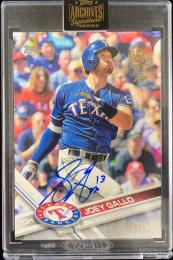 2021 Topps Archives Signature Series Texas Rangers Joey Gallo Buyback Autographs 02/27