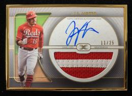 2021 Topps Definitive Collection Cincinnati Reds Joey Votto Framed Autographed Patch 11/25