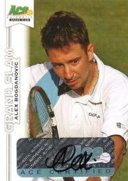 2013 ACE Authentic Grand Slam  Alex Bogdanovic Autograph