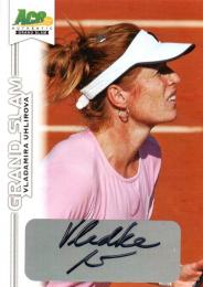 2013 ACE Authentic Grand Slam  Vladamira Uhlirova Autograph