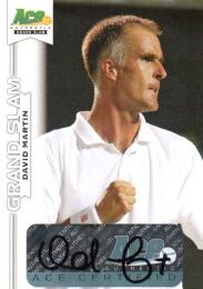 2013 ACE Authentic Grand Slam  David Martin Autograph