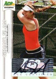 2013 ACE Authentic Grand Slam  Alexandra Mueller Autograph