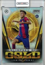 2023-24 Stadium Club Chrome UEFA Champions League Lamine Yamal Glimpses of Gold #GGLY FC Barcelona