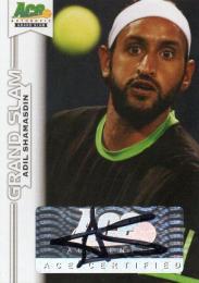 2013 ACE Authentic Grand Slam  Adil Shamasdin Autograph