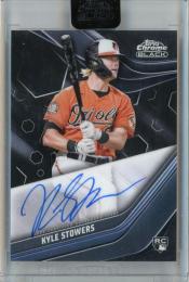 2023 Topps Chrome Black Kyle Stowers  Autographs #CBA-KST RC Baltimore Orioles