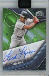 2023 Topps Chrome Black Fred Lynn Autographs Green #CBA-FL【74/99】 Boston Red Sox