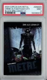 2024 CZPLUS D/N METAL CRIME ALY/GOTHAM CITY BLACK BRILLIANCE【1/1】【PSA9】