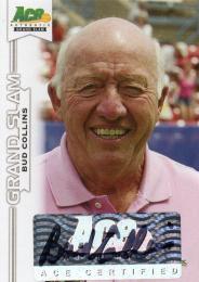 2013 ACE Authentic Grand Slam  Bud Collins Autograph