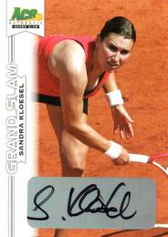 2013 ACE Authentic Grand Slam  Sandra Kloesel Autograph