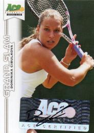 2013 ACE Authentic Grand Slam  Dominika Cibulkova Autograph