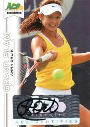 2013 ACE Authentic Grand Slam  Anna Orlik Autograph