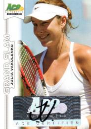2013 ACE Authentic Grand Slam  Julia Vakulenko Autograph