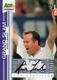 2013 ACE Authentic Grand Slam  Rick Leach Autograph 22/25