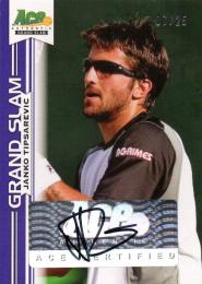 2013 ACE Authentic Grand Slam  Janko Tipsarevic Autograph 07/25