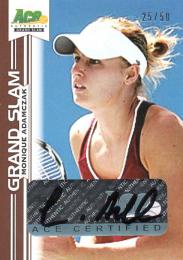 2013 ACE Authentic Grand Slam  Monique Adamczak Autograph 25/50