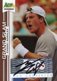 2013 ACE Authentic Grand Slam  Evgeny Korolev Autograph 06/50