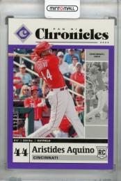 2020 Panini Chronicles Cincinnati Aristides Aquino Base Chronicles Purple (RC)(パラレル版) 12/25