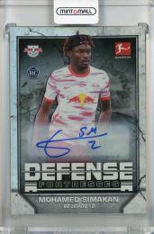 2021-22 Topps Bundesliga Mohamed Simakan Defense Fortresses #DF-MS Auto RC RB LEIPZIG