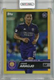 2023 Topps MLS Major League Soccer Cesar Araujo Base Autographs Gold Foil #66 RC【27/50】 Orlando City SC