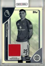 2025-26 Topps English Premier League Manuel Ugarte Premier Relics Black and White Rainbow Foil #REMU【72/75】 Manchester United