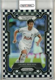 2023-24 Panini Prizm English Premier League Heung-Min Son Prizms Black and White Checker #125 Tottenham Hotspur