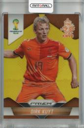 2014 Panini Prizm World Cup Dirk Kuyt Gold Prizm #34 ※裏面白かけあり【05/10】 Netherlands