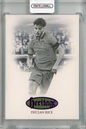 2022-23 Futera Unique World Football  Declan Rice Heritage Midfielder Amethyst #53【25/29】 England