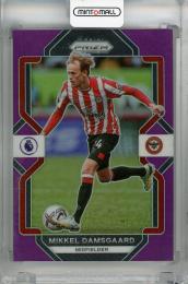 2022-23 Panini Prizm Premier League Mikkel Damsgaard Purple Prizm #34【46/49】 Brentford