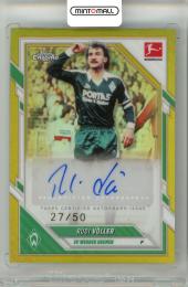 2025-26 Topps Chrome Bundesliga Rudi Voller #BA-RVO Base Autograph Gold Refractor Parallel【27/50】 SV Werder Bremen