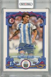 2023 Topps Argentina Fileteado Matias Soule Base Bowman Estrella Autographs #32 1st
