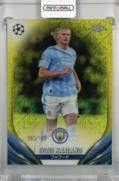2023-24 Topps UEFA Champions League Japan Edition Erling Haaland Yellow Mojo #39 ※裏面初期傷あり【083/150】 Manchester City