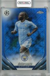 2023-24 Topps UEFA Champions League Japan Edition Jeremy Doku Blue Mojo #171 ※裏面初期傷あり【28/75】 Manchester City