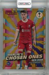 2023-24 Topps Merlin UEFA Club Competitions Ben Doak Merlin’s Chosen One Gold Refractor #MC-8 RC【34/50】 Liverpool FC