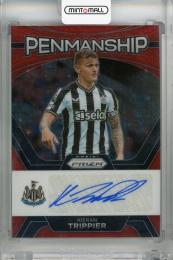 2023-24 Panini Prizm Premier League Kieran Trippier Penmanship Red Stars Prizm #28 Auto ※初期傷あり Newcastle United