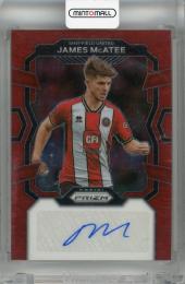 2023-24 Panini Prizm Premier League James McAtee Signatures Red Stars Prizm #27 Auto Sheffield United
