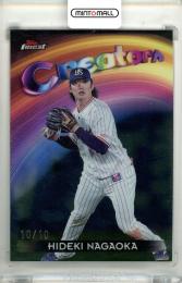 2025 TOPPS NPB FINEST 長岡秀樹 #CR-21 CREATORS Black Refractor Parallel【10/10】《ラストナンバー》 ヤクルト