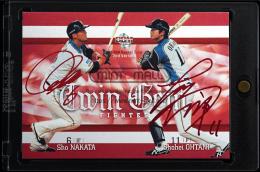 2013 BBM 2nd Version TG07 大谷翔平&中田翔 Twin Gem 赤箔サイン版【03/25】 北海道日本ハムファイターズ (MSV#1977)