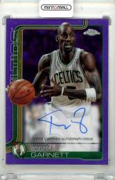 2025-26 Topps Chrome Basketball Kevin Garnett #TCA-KG Chrome Autograph Purple Refractor Parallel【42/75】 Celtics