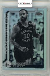 2025-26 Topps Chrome Basketball Stephen Curry #201 Base Negative Refractor Parallel Warriors
