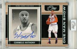2024-25 Panini One And One Carmelo Anthony #OMS-ANT One Man Show Autograph Card【15/49】 Knicks