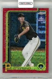 2025 Topps Pro Debut Levi Sterling #PDC-34 Chrome Red Mini-Diamond  Parallel【2/5】 Pirates