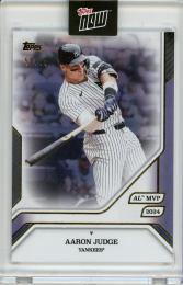 2025 Topps Now Aaron Judge #36 AL MVP 2025 Purple Foil Parallel【50/75】 Yankees
