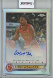 2022 Topps Chrome McDonald’s All-American Basketball Cason Wallace Topps Chrome Autographs West(Kentucky University)