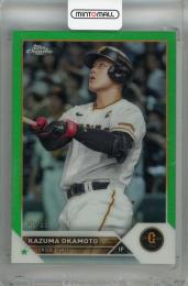 2023 Topps NPB Chrome 岡本和真 Green【05/99】 読売ジャイアンツ