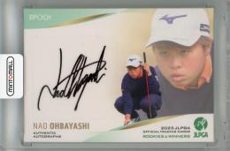2023 EPOCH JLPGA ROOKIES&WINNERS 大林奈央 直筆サインカード【040/105】