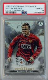 2022-23 Topps Inception UEFA Club Competitions Wayne Rooney Rainbow #39【047/150】【PSA10】《Gem-MINT》 Manchester United