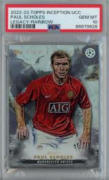 2022-23 Topps Inception UEFA Club Competitions Paul Scholes Rainbow #34【057/150】【PSA10】《Gem-MINT》 Manchester United