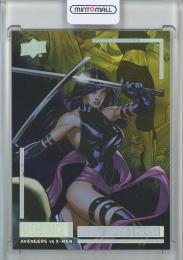 2023 Upper Deck Allegiance Avengers vs X-Men Psylocke Base/Parallel/X-Men Blue & Yellow/#C43【33/63】