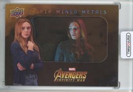 2018 UPPER DECK MARVEL AVENGERS INFINITY WAR Scarlet Witch Strip Mined Metals/#SMM8